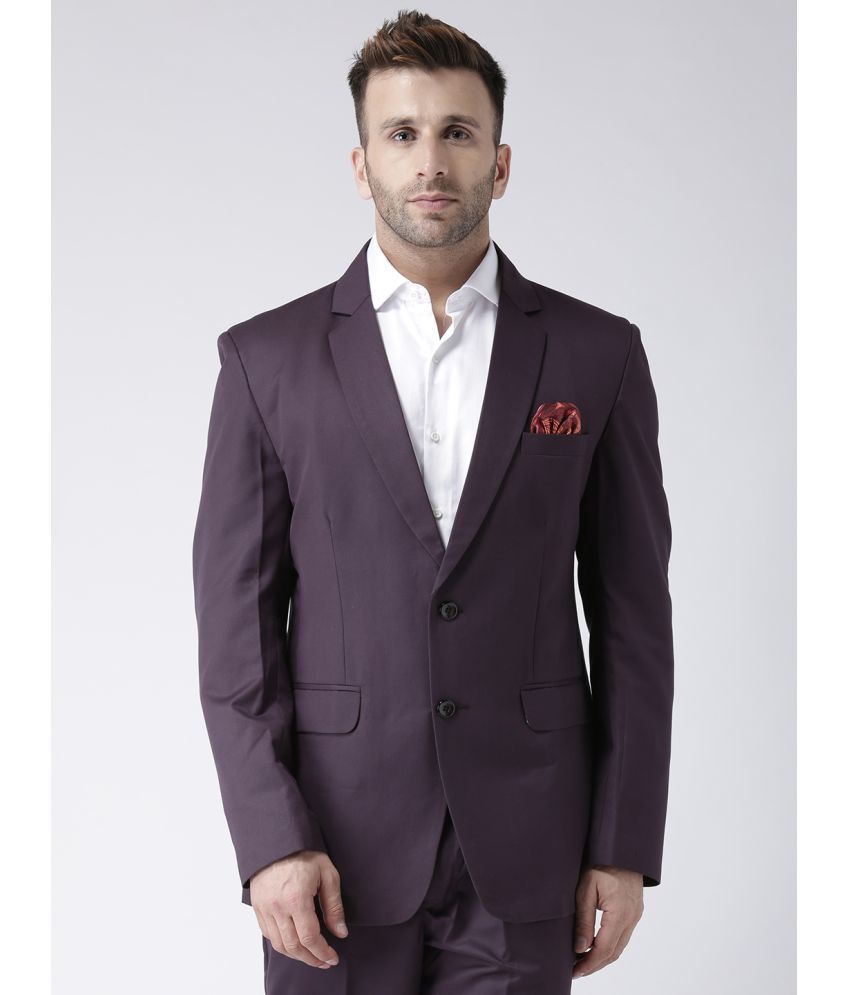     			Hangup Viscose Men's Blazer - Purple ( Pack of 1 )