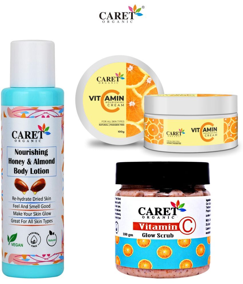     			Honey & Almond Body Lotion And Vitamin C Cream & Vitamin C Glow Scrub (3 Items in the set)