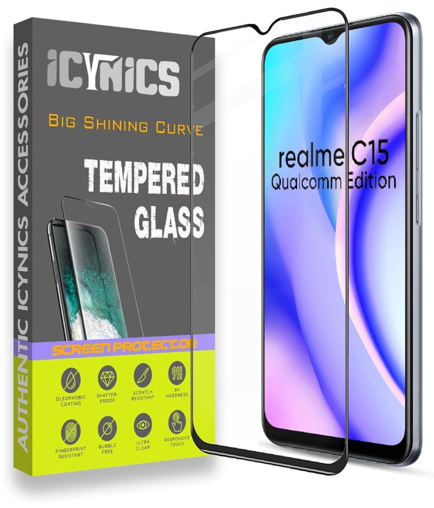     			Icynics Tempered Glass Compatible For Realme C15 Qualcomm Edition ( Pack of 1 )