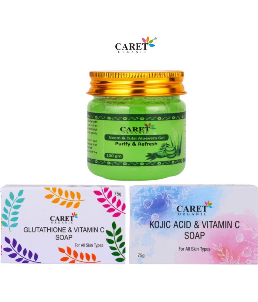     			Neem & Tulsi Gel And Glutathione & Vitamin C Soap & Vitamin C Kojic Soap (3 Items in the set)