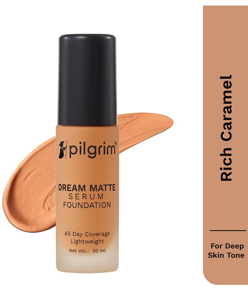     			PILGRIM Matte Liquid For All Skin Types Skin Deep Brown Foundation Pack of 1