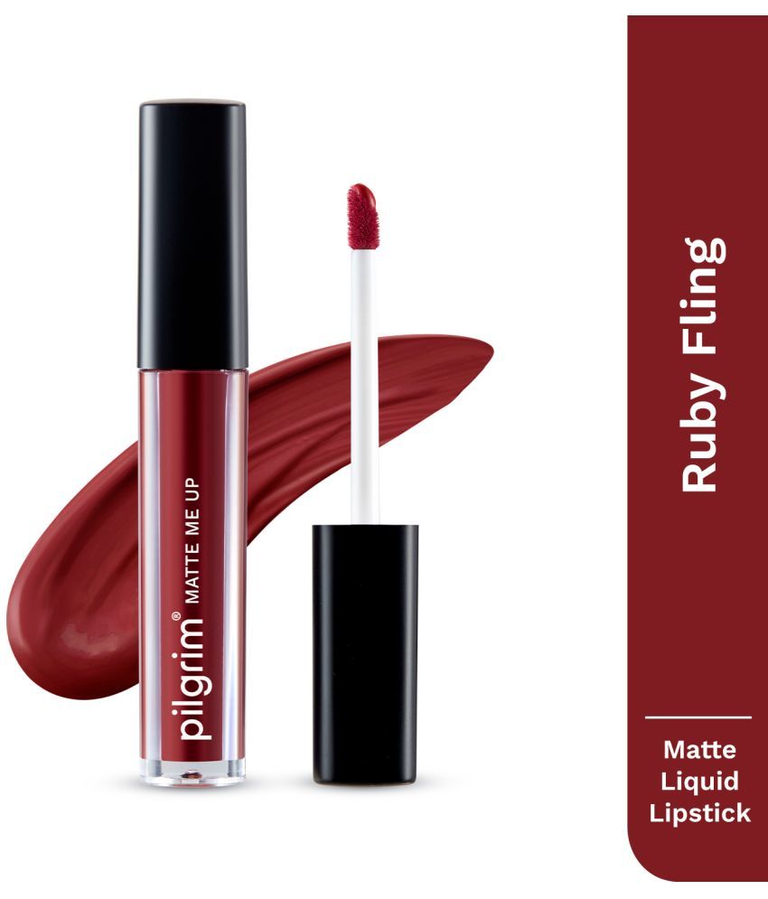     			PILGRIM Ruby Red Matte Lipstick 3