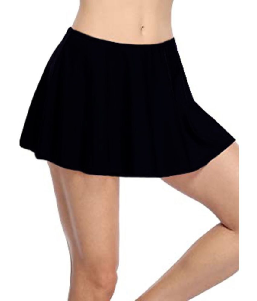     			Reoutlook Black Polyester Women's Flared Skirt ( Pack of 1 )