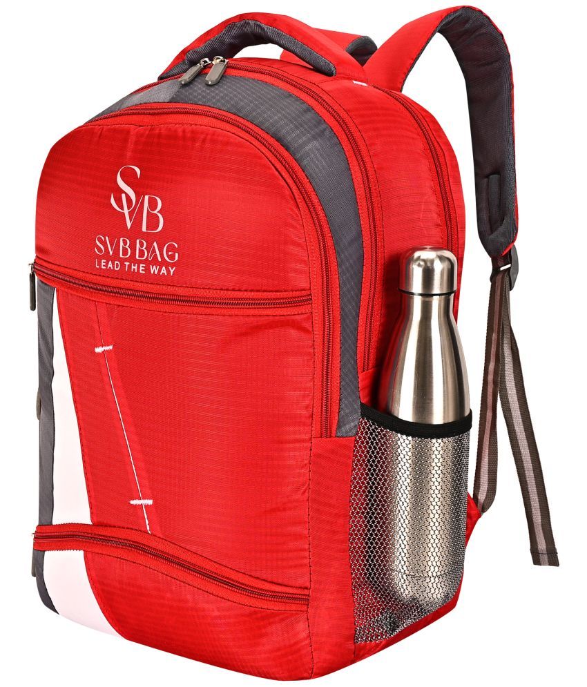     			SVB BAG 40 Ltrs Fabric Backpack *For Boys & Girls ( Red )