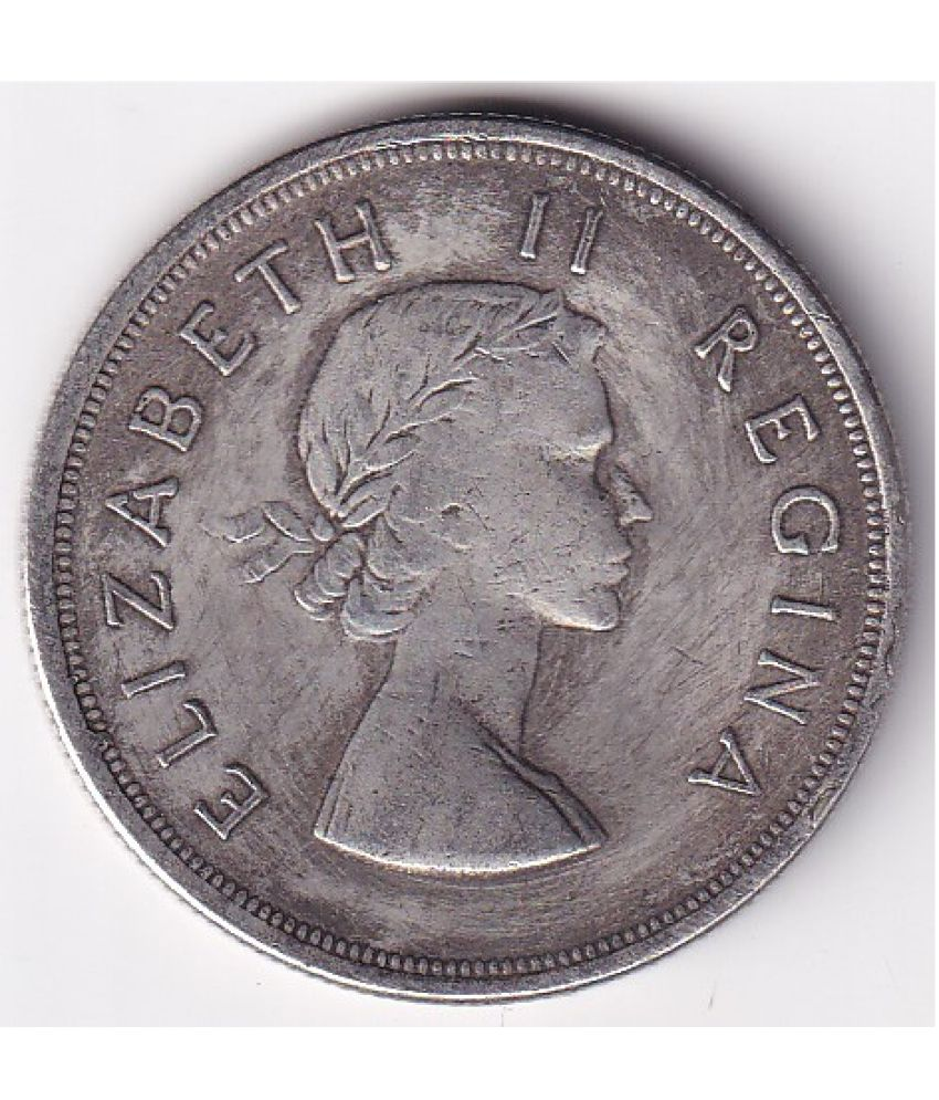     			South Africa 5 Shillings 1958  - Elizabeth II Rare Coin