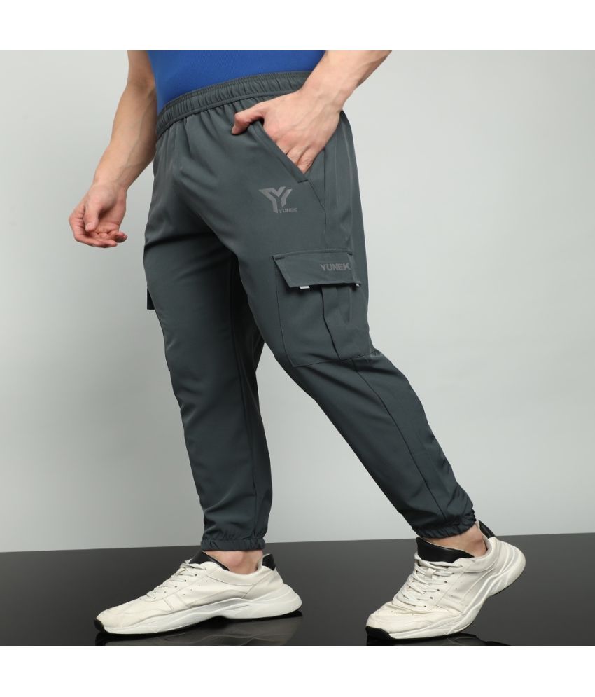     			YUNEK Grey Polyester Men's Joggers ( Pack of 1 )