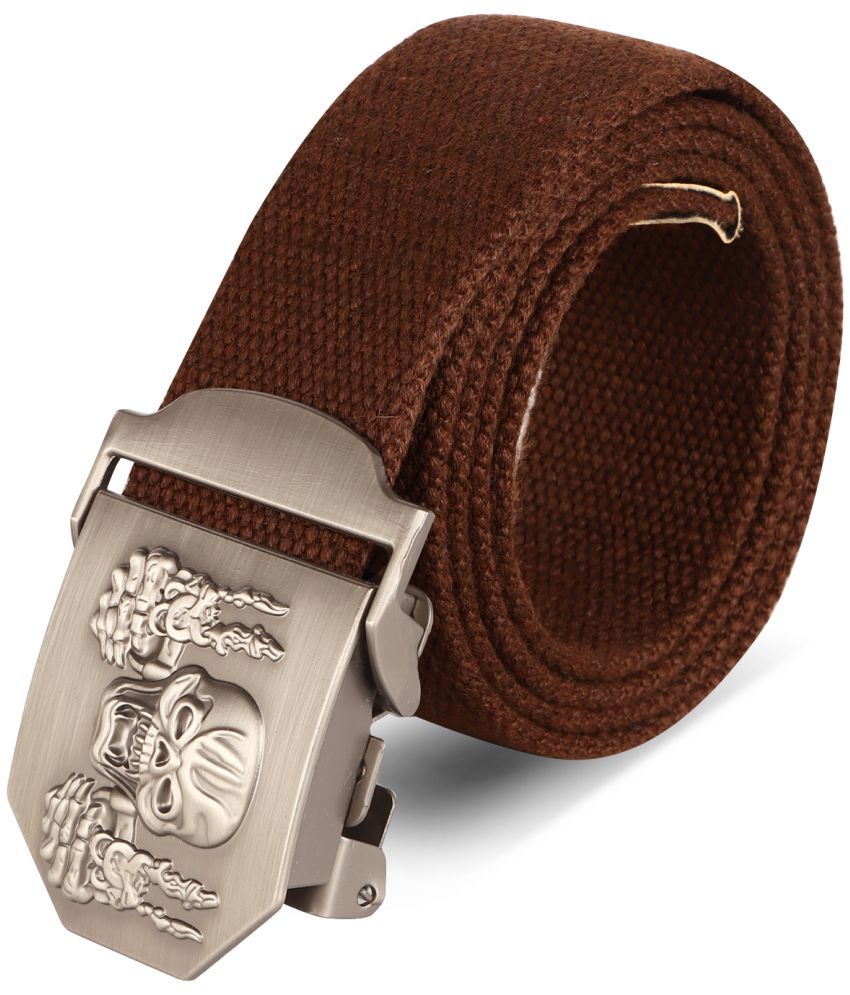     			howdy - Brown Nylon Men's Casual Belt ( Pack of 1 )