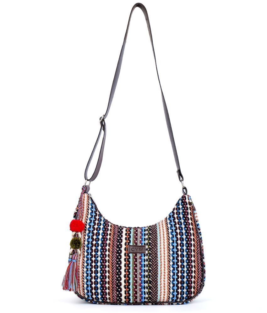     			CYW Hobo Bag Canvas Set of 1 ( Multicolor )