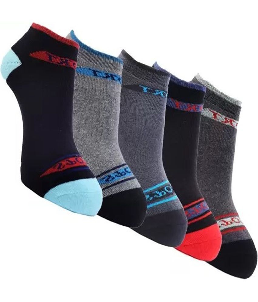     			Cavenders Pack of 5 Men's Cotton Blend Ankle Length Socks ( Multicolor 4 )