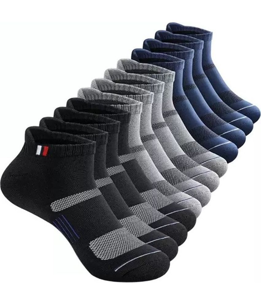     			Cavenders Pack of 5 Men's Cotton Blend Ankle Length Socks ( Multicolor 3 )