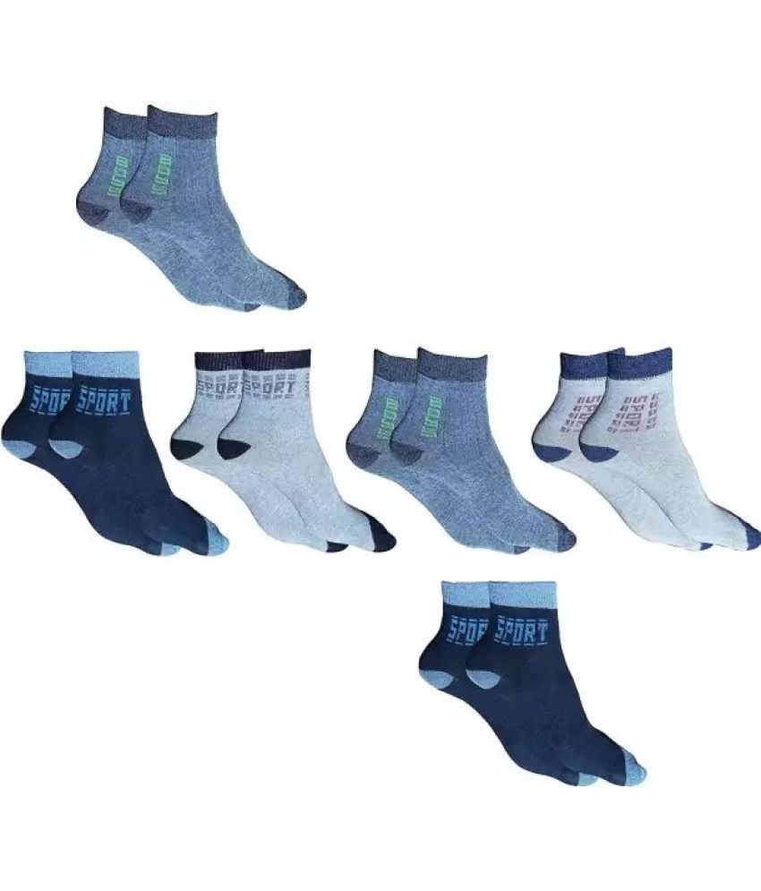     			Cavenders Pack of 5 Men's Cotton Blend Ankle Length Socks ( Multicolor 3 )