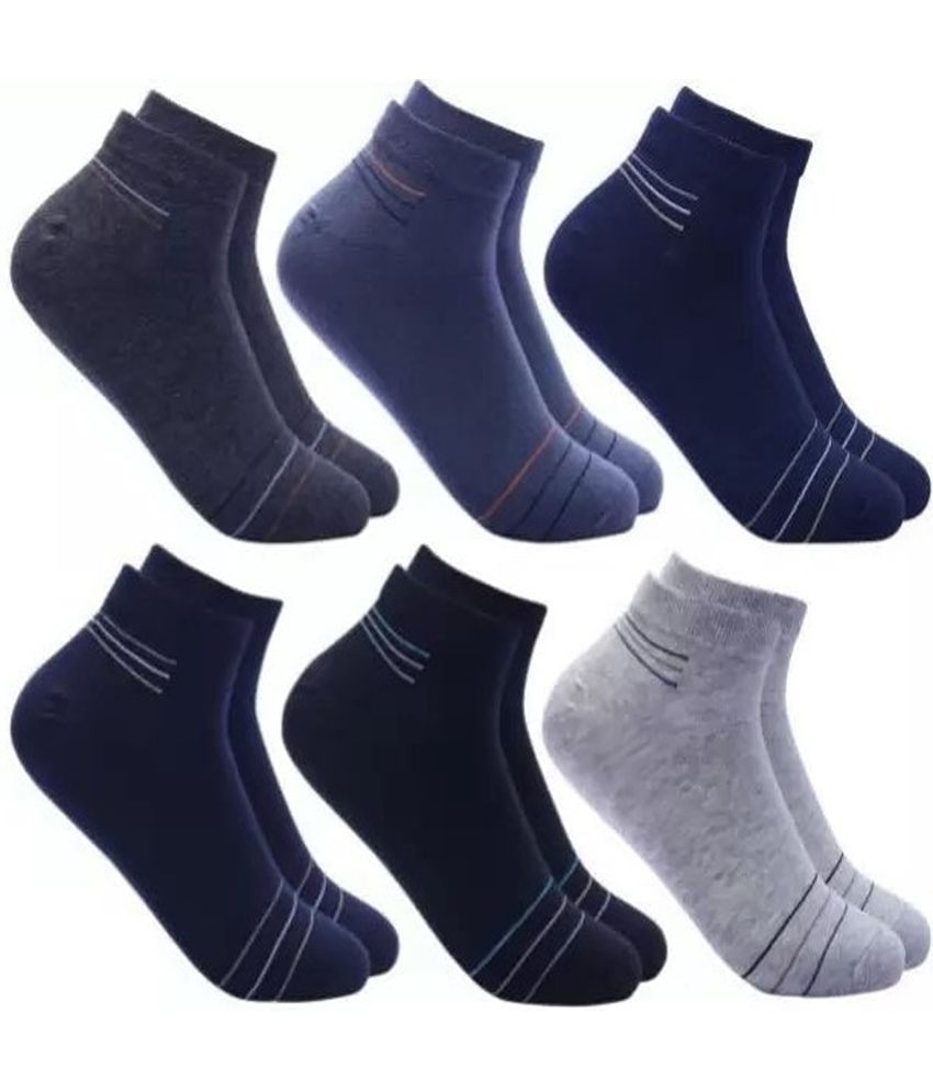     			Cavenders Pack of 5 Men's Cotton Blend Ankle Length Socks ( Multicolor 3 )