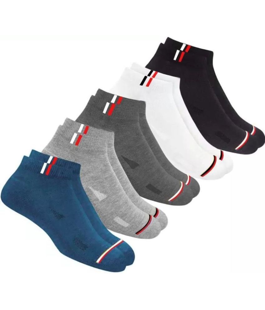     			Cavenders Pack of 5 Men's Cotton Blend Ankle Length Socks ( Multicolor 2 )