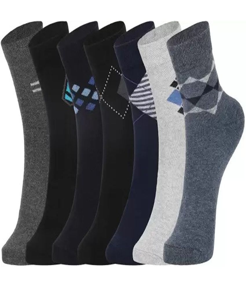     			Cavenders Pack of 5 Men's Cotton Blend Ankle Length Socks ( Multicolor 3 )