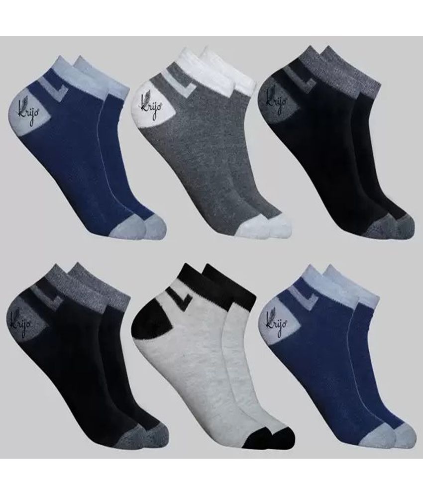     			Cavenders Pack of 5 Men's Cotton Blend Ankle Length Socks ( Multicolor 3 )