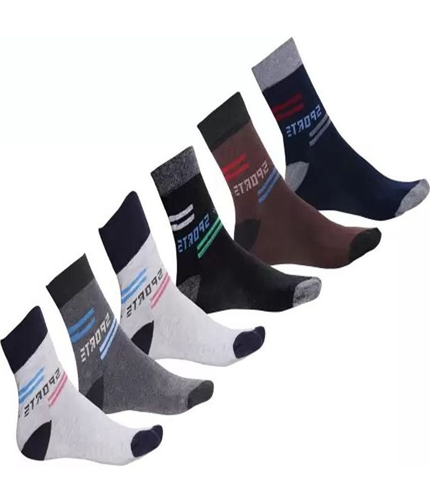     			Cavenders Pack of 5 Men's Cotton Blend Ankle Length Socks ( Multicolor 1 )