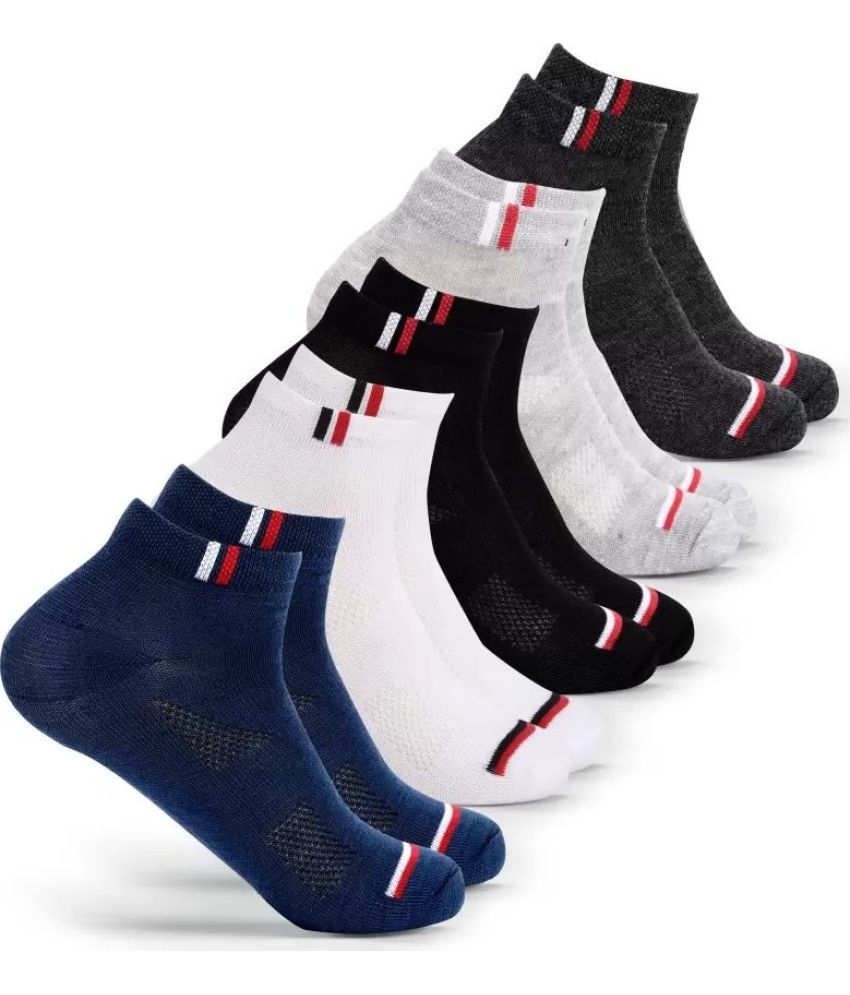     			Cavenders Pack of 5 Men's Cotton Blend Ankle Length Socks ( Multicolor 4 )