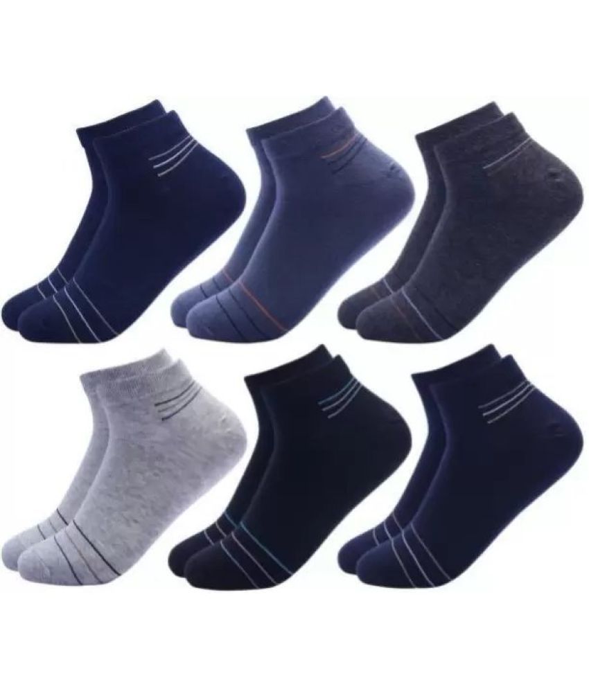     			Cavenders Pack of 5 Men's Cotton Blend Ankle Length Socks ( Multicolor 3 )