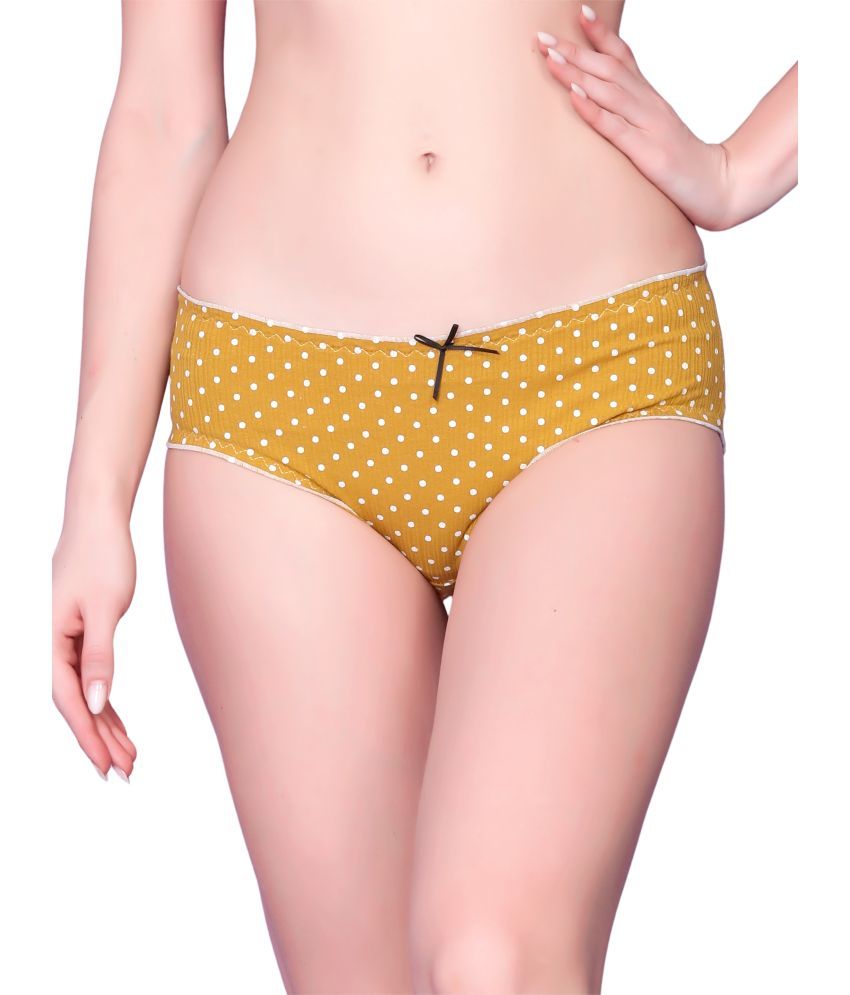     			Flenzy Pack of 1 Nylon Hipster For Women ( Yellow )