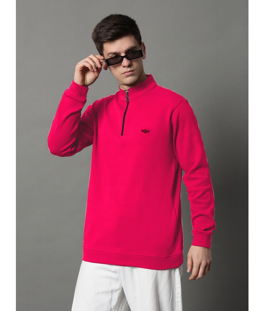     			GET GOLF Fleece High Neck Men's Sweatshirt - Magenta ( Pack of 1 )