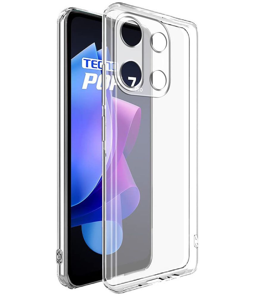     			Megha Star*** Plain Cases Compatible For Silicon TECNO POP 7 PRO ( )