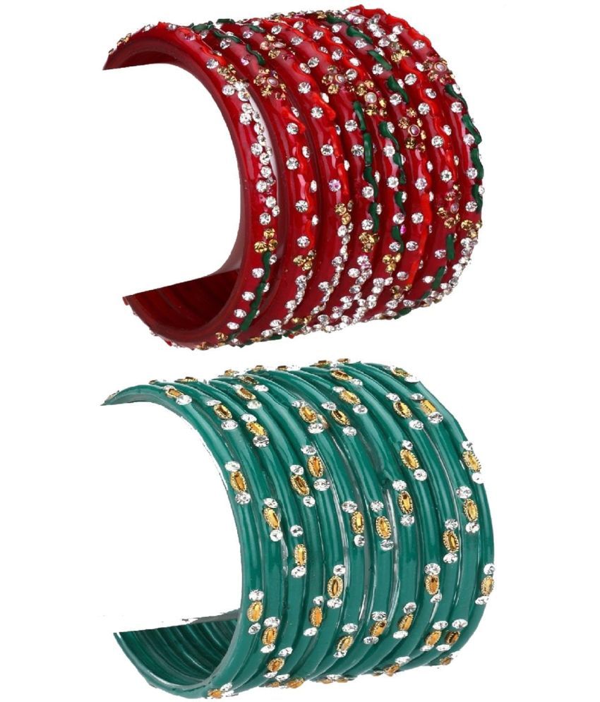     			Somil Multicolor Bangle Set ( Pack of 1 )