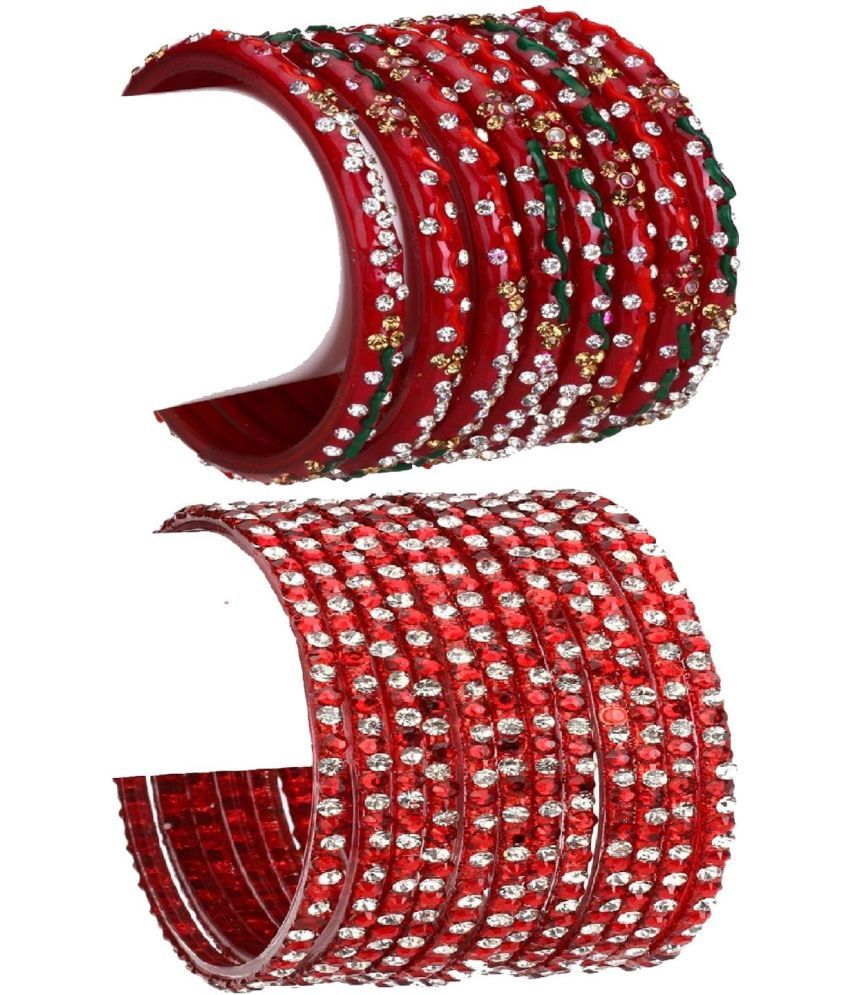     			Somil Multicolor Bangle Set ( Pack of 1 )