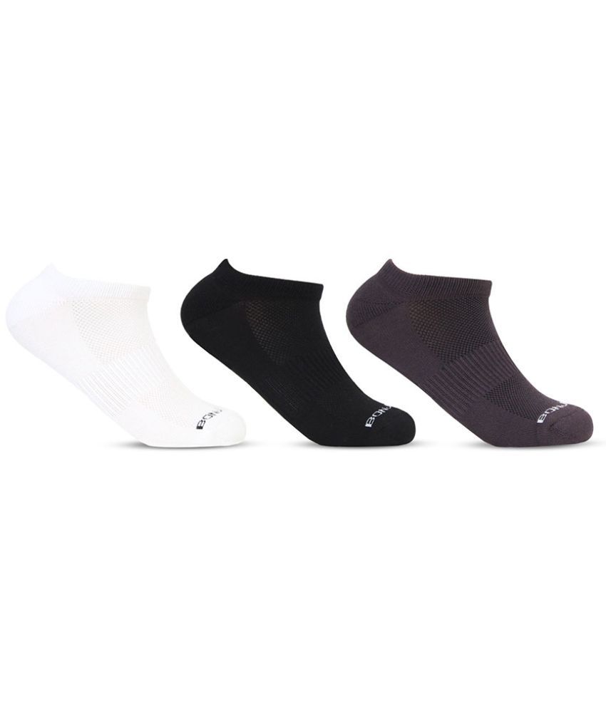     			Bonjour Retail Pack of 3 Men's Cotton Low Cut Socks ( Multicolor )