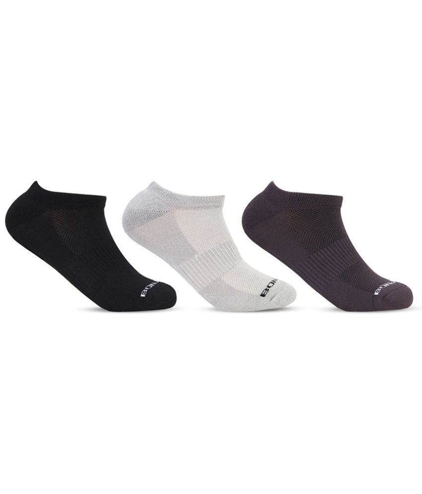     			Bonjour Retail Pack of 3 Men's Cotton Low Cut Socks ( Multicolor )