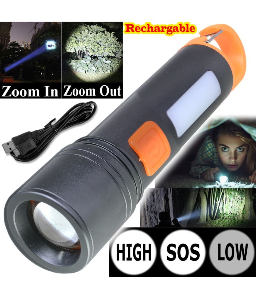     			JMALL - 5W Rechargeable Flashlight Torch ( Pack of 1 )