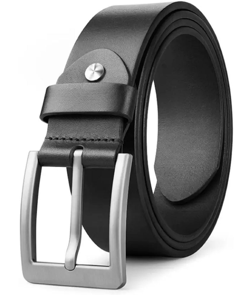     			Kingluster - Black 100% Leather Men's Formal Belt ( Pack of 1 )