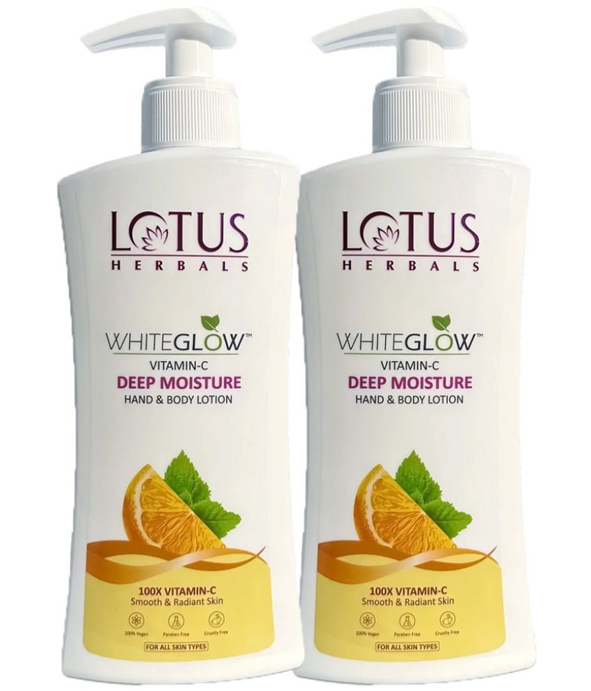     			Lotus Herbals Whiteglow Vitamin C Deep Moisture Hand & Body Lotion Moisturises  270ml, (Pack of 2)