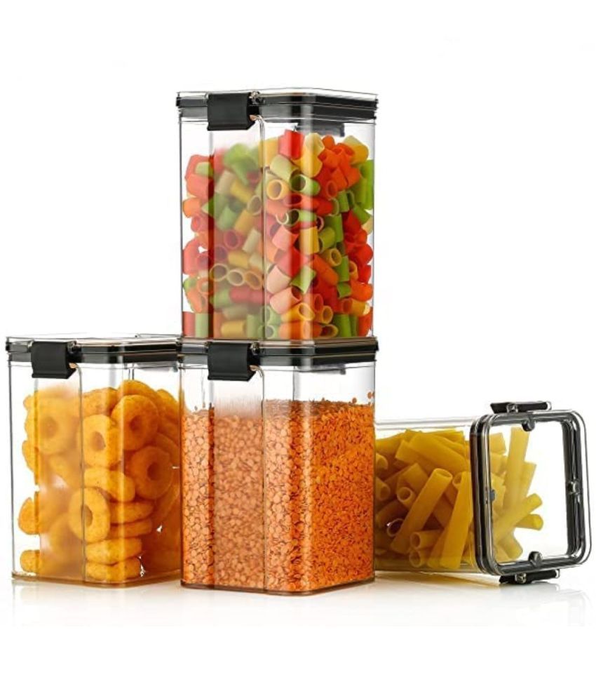     			NCMART Airtight Container PET Transparent Food Container ( Set of 4 )