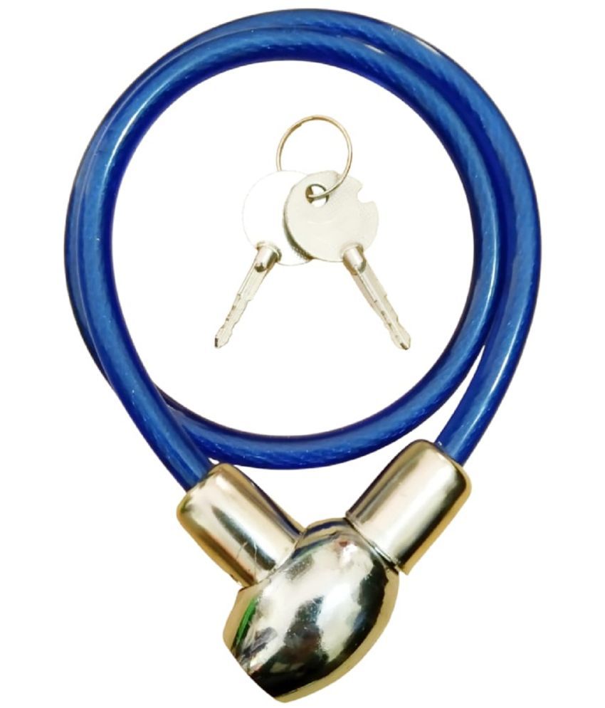     			Parcon Multicolour Cable Type Helmet Lock - Key Lock