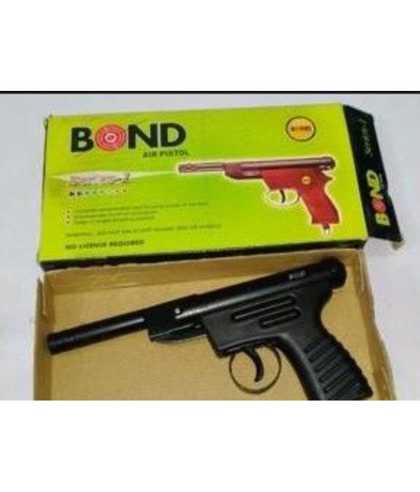     			SunTap Bond-series1-black-metal-handle  -  Air Pistol Metal Gun / Bandook With Free 100 Pellets / Bullets