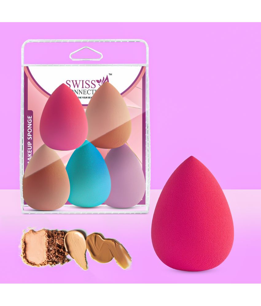     			Swiss Connection Beauty Blender Sponge( Multicolor ) Face 80 g Pack of 5