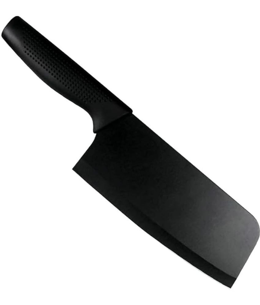     			Universal Black Stainless Steel Cleaver Blade Length 18 cm ( Pack of 1 )