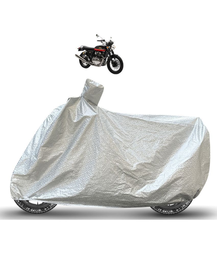     			Caronix Bike Body Cover for Royal Enfield Interceptor 650 ( Pack of 1 ) , Silver