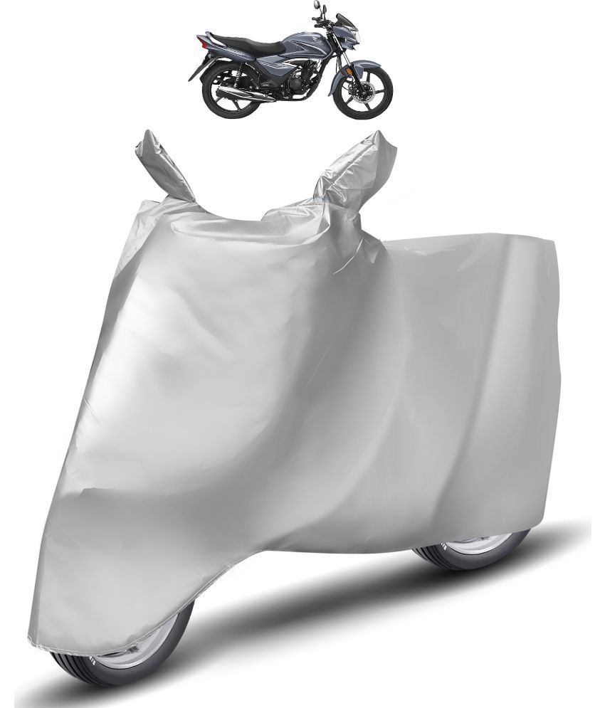     			Caronix Bike Body Cover for Honda Shine ( Pack of 1 ) , Silver