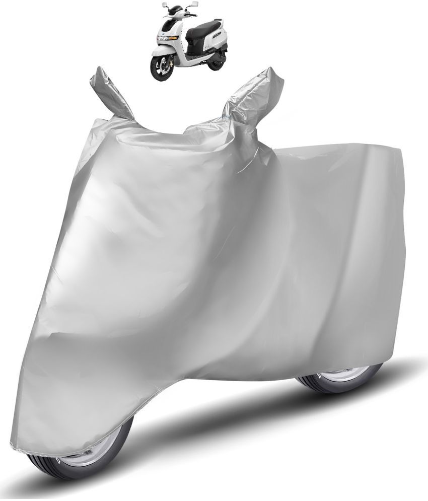     			Caronix Bike Body Cover for TVS iQube Electric ( Pack of 1 ) , Silver