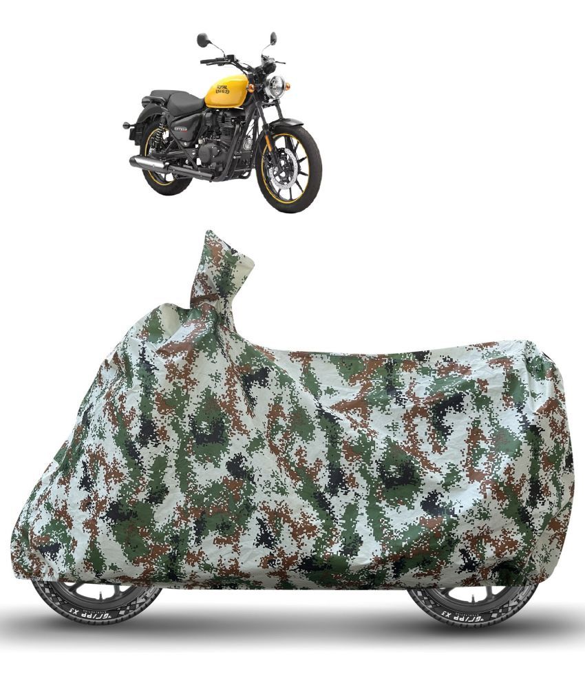     			Caronix Bike Body Cover for Royal Enfield Meteor 350 ( Pack of 1 ) , Green