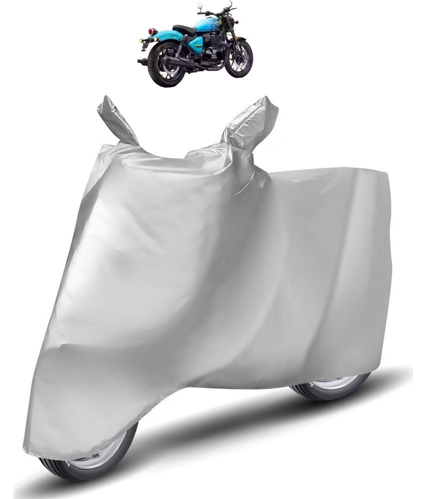     			Caronix Bike Body Cover for Royal Enfield Universal For Bike ( Pack of 1 ) , Silver