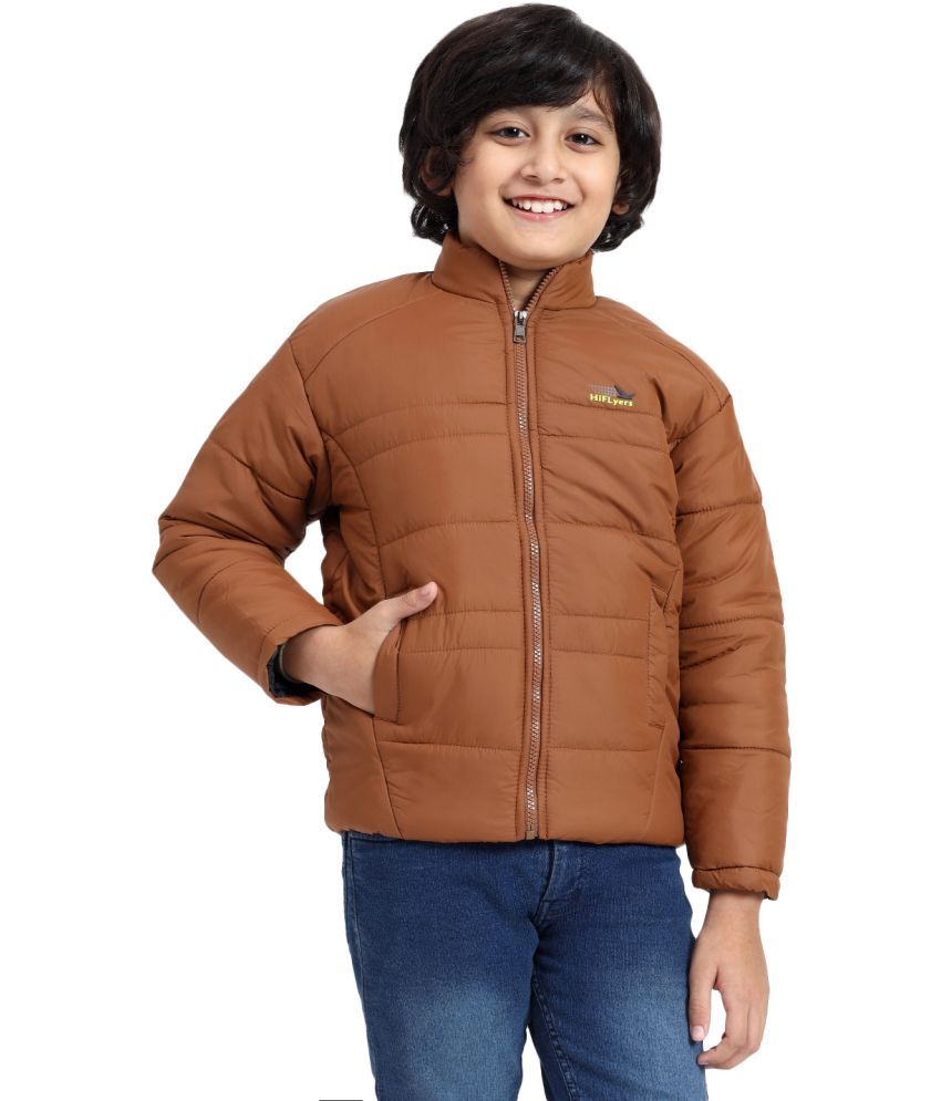     			Hiflyers Girls Polyester Quilted & Bomber Jacket For ( Pack of 1 , Brown )