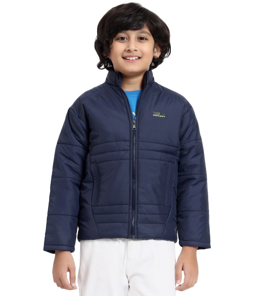     			Hiflyers Girls Polyester Quilted & Bomber Jacket For ( Pack of 1 , Blue )