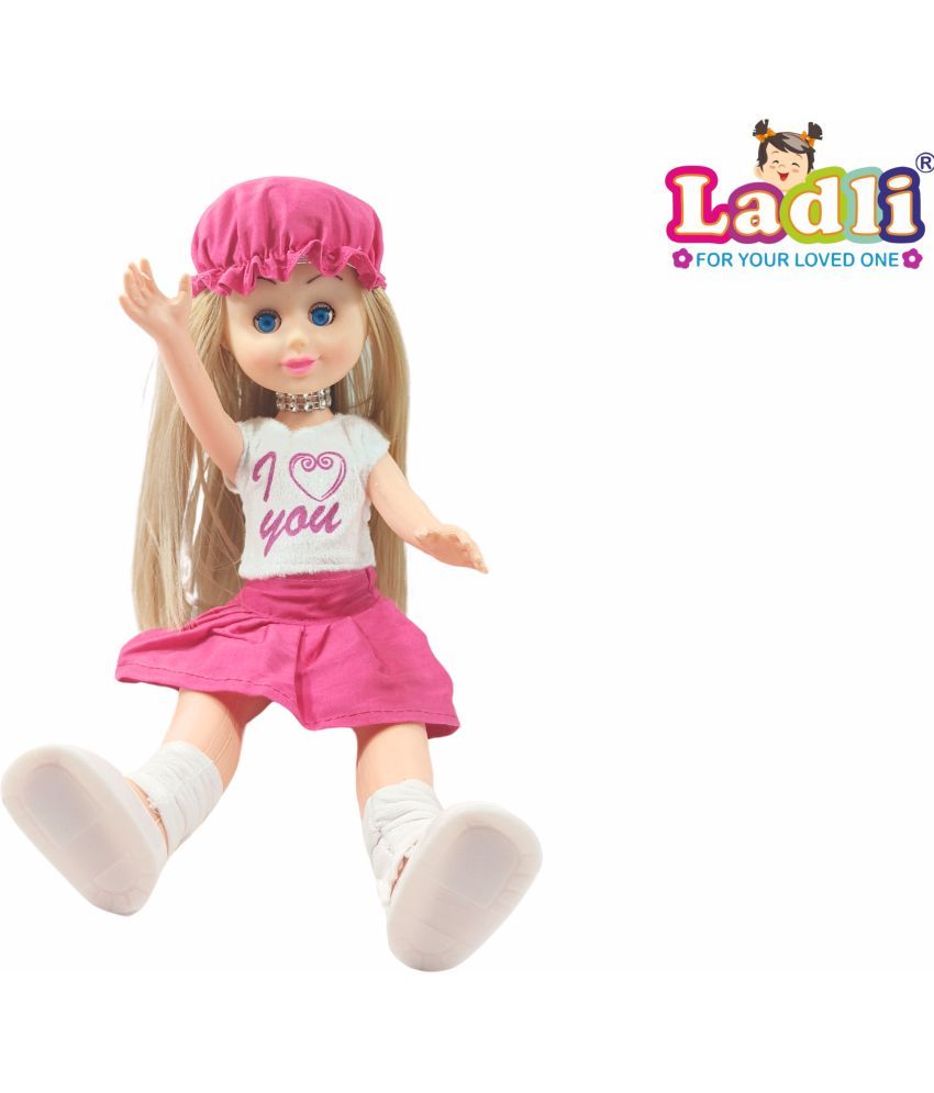     			I LOVE YOU Doll Girl Doll in Skult Hat & Hand Bag For Kids Age 2 years - 6 years