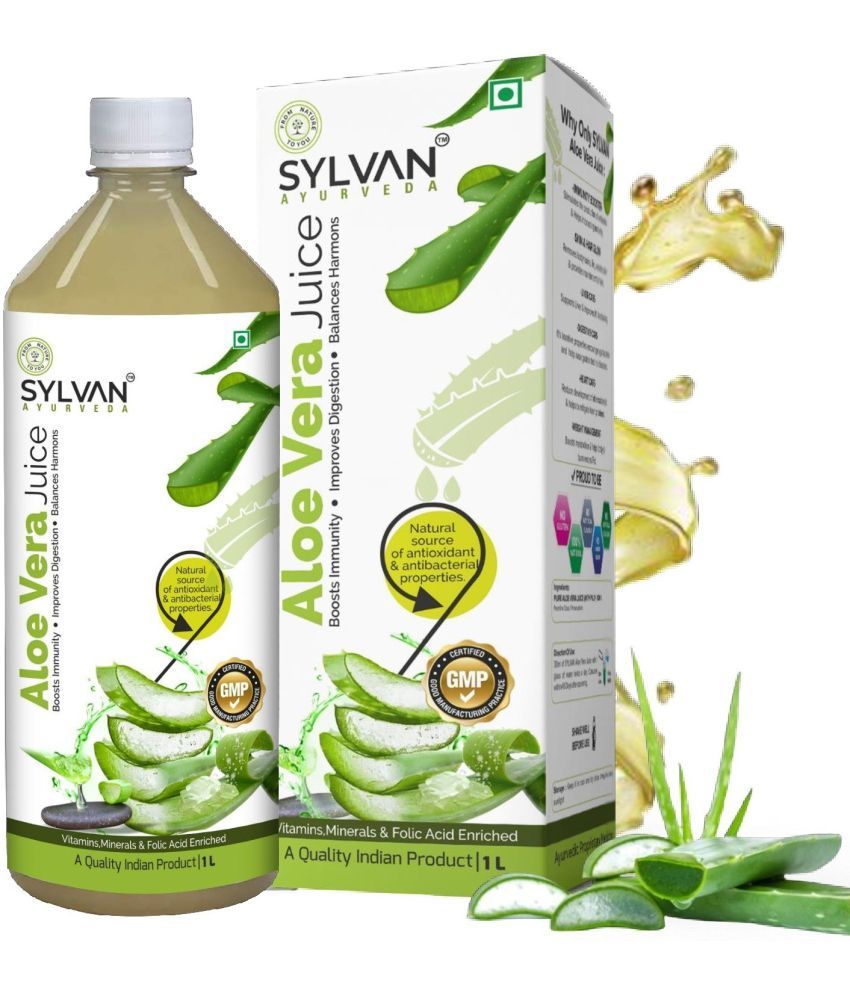     			SYLVAN AYURVEDA SYLVAN Aloe Vera Juice With Pulp 1L I Same Day Processed I (1000 ml)