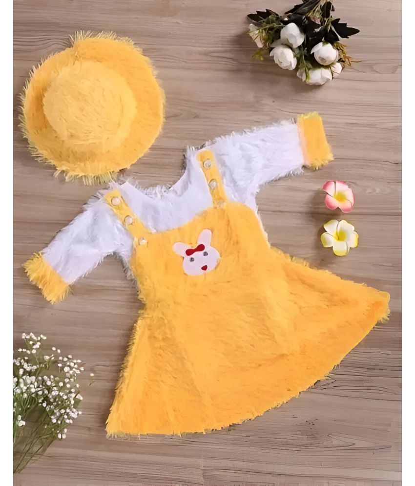     			APNA COLLECTION Woollen Frock For Baby Girls ( Pack of 1 , Yellow )