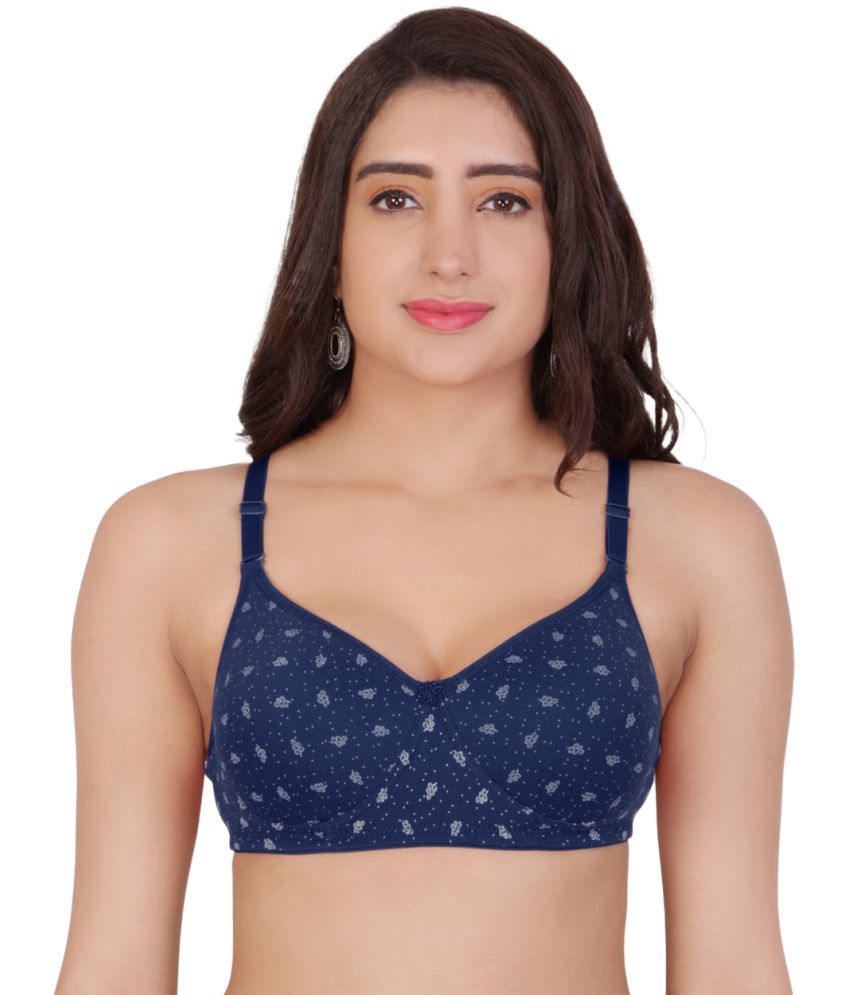     			Arc de Shapes Pack of 1 Cotton Blend Lightly Padded T-Shirt Bra For Women ( Blue )