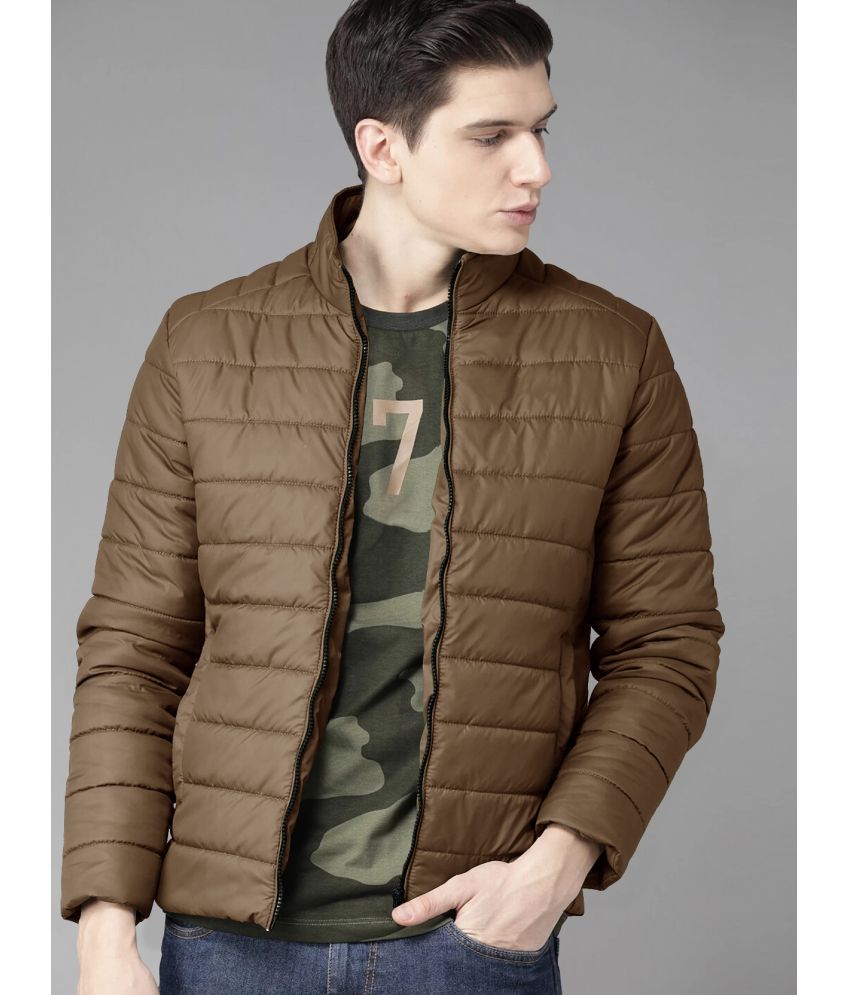     			Eyebogler Polyester Men's Puffer Jacket - Brown ( Pack of 1 )