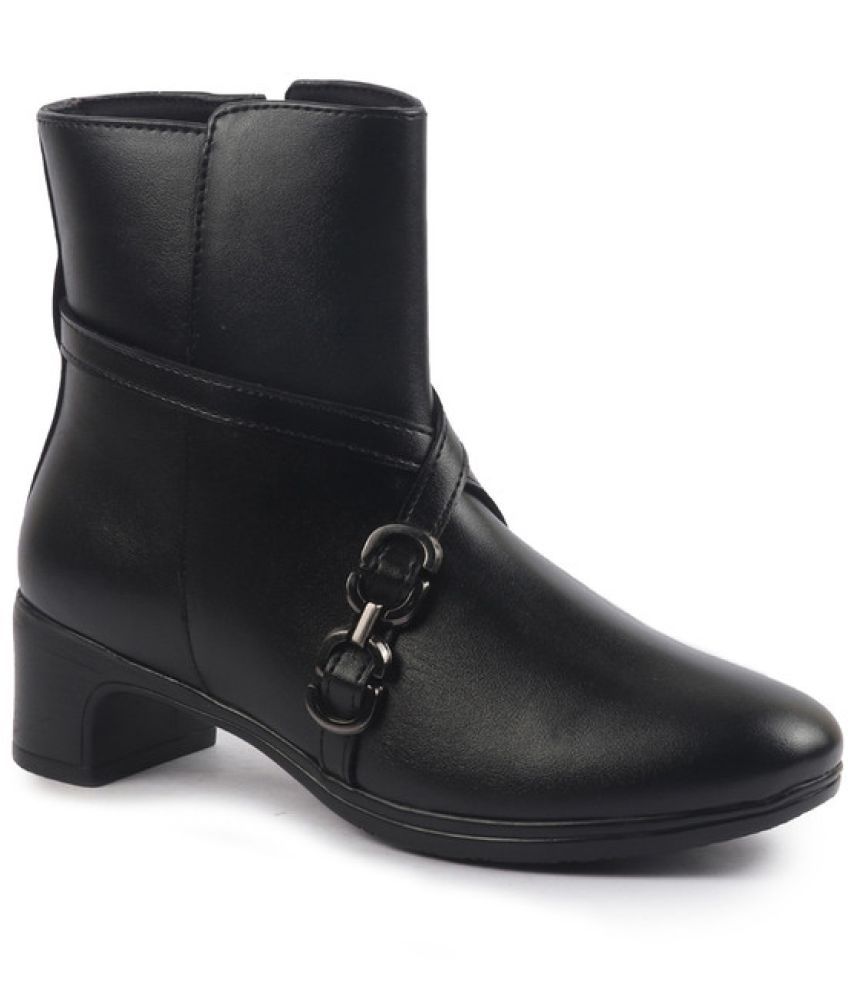     			Fausto Black Women's Ankle Length Boots